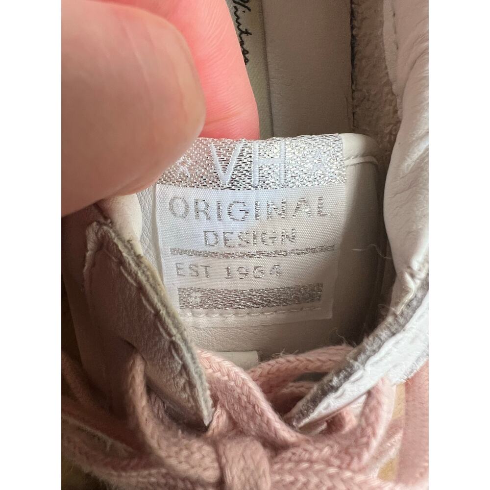 Vintage Havana Denisse 27 White and Baby Pink Star Sneakers Women's 8 - Picture 15 of 16